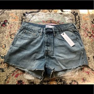 NEVER WORN Sincerely Jules distressed jean shorts